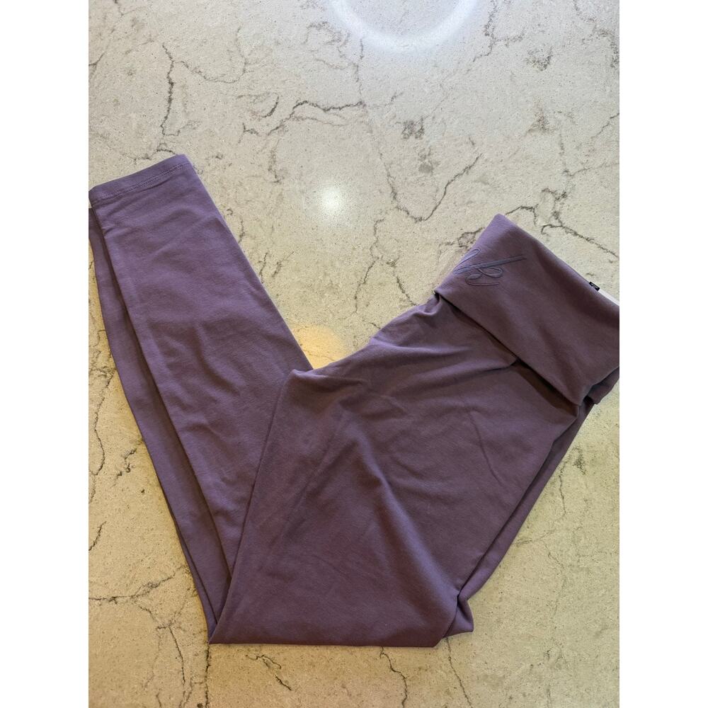 NWT Victoria’s Secret PINK All-Day Cotton Foldover Leggings - Light Purple